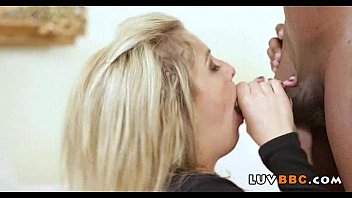 Tiny blonde fucks huge black cock 107 82