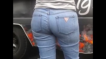 latina butt in guess jeans